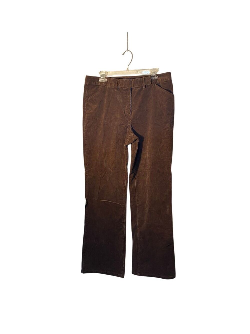 Villager Liz Claiborne brown corduroy stretch, boot cut pants 14